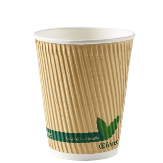 Compostable Kraft Ripple Cup 12oz (20x25)